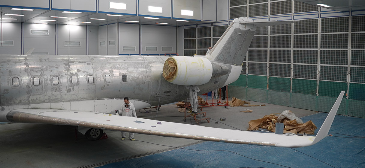 Таймлапс. Видео с фрагментами работы над самолетом в Астане